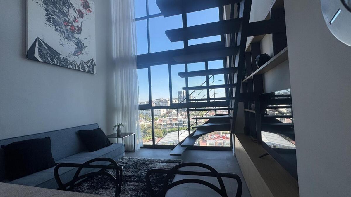 Hermoso Loft Doble Altura, Zona Andares, Alberca Y Gym Apartment *