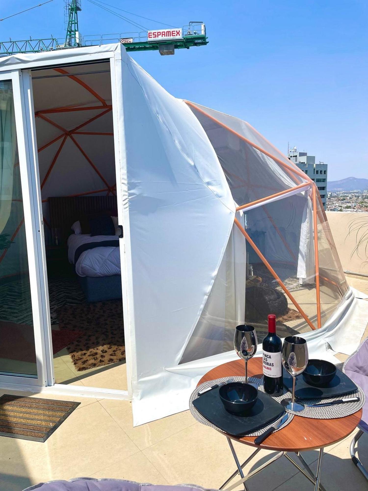 Glamping Con Jacuzzi En Piso 15, Unico En Gdl, Vistas Espectactaculares Campsite