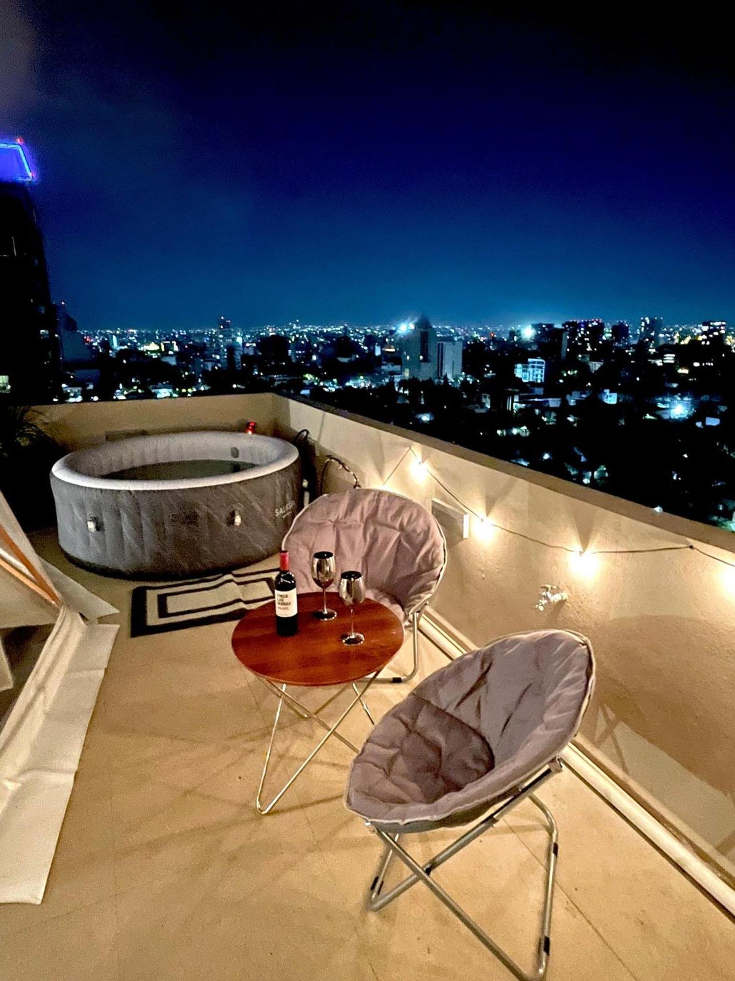 Glamping Con Jacuzzi En Piso 15, Unico En Gdl, Vistas Espectactaculares *